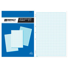Graph pad impact A4 2mm grid 50 sheets #IGP720