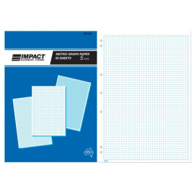 Graph pad impact A4 5mm grid 50 sheets #IGP730