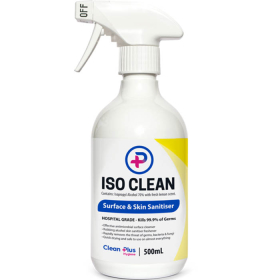 Clean plus iso clean sanitiser spray 500ml #ISO500