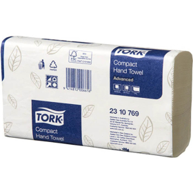 Tork compact towel 190 x 260mm 1 ply 90 sheets box 24 pack #T2310769