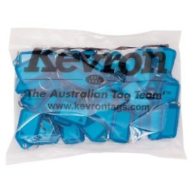 Kevron ID5 keytags blue pack 50 #KEYTAGBL