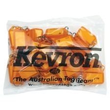 Kevron ID5 keytags orange pack 50 #KEYTAGOR