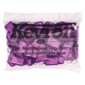 Kevron ID5 keytags purple pack 50 #KEYTAGPU