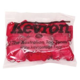 Kevron ID5 keytags red pack 50 #KEYTAGR