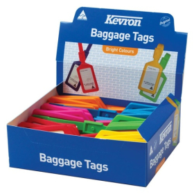 Kevron plastic luggage tag assorted colours #KID4AC1