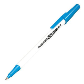 papermate kilometrico ballpoint pens medium 1.0mm blue box 50 #KMBL50