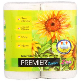 Premier paper towels 120 sheets pack 2 #KTPR9