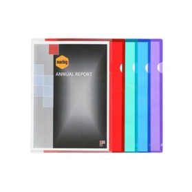 Marbig ultra heavy duty letter files pp A4 pack 10 clear #M20042