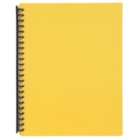 Marbig display book refillable A4 20 pocket yellow #M20070Y