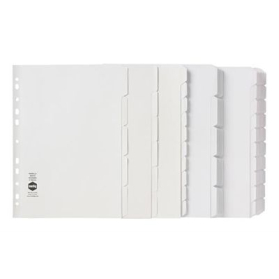 Marbig dividers manilla A4 5 tab white #M37300