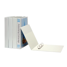 Marbig insert binder landscape A3 3 ring 50mm white #M5525008