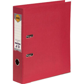 Marbig linen lever arch file PE A4 deep red #M6601016