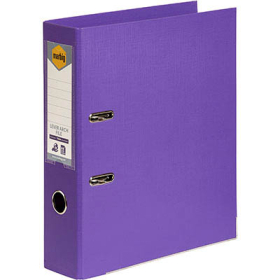 Marbig linen lever arch file PE A4 purple #M6601019