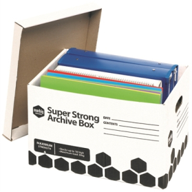 Marbig super strong archive box 420l 320w 260h #M80036