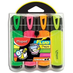Maped highlighters fluo peps wallet 4 #M8742547