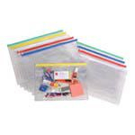 Marbig clear case wallet A4 335x245mm assorted colours #M90080