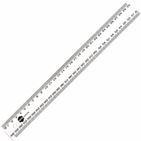 Marbig plastic ruler 30cm clear #M975317B