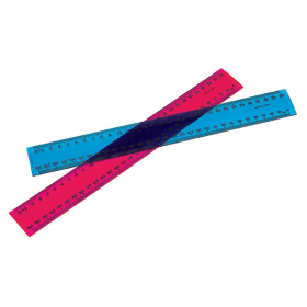 Marbig plastic ruler 30cm fluorescent #M975618