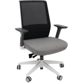 Rapidline motion task chair mesh medium back black/light grey #RLMMCBG