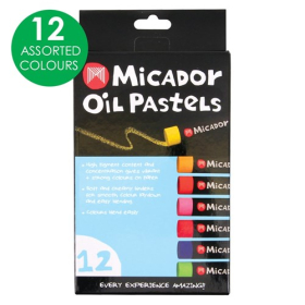 Micador oil pastels set 12 #MOP12