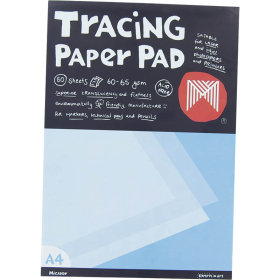 Micador tracing paper A4 pad 50 sheets #MTWP220