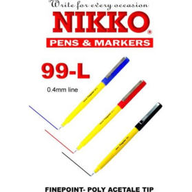 Nikko 99l permanent marker finepoint 0.4mm black #N99LB