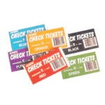 Olympic check ticket books 100 sets per book #O08711