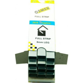 Osmer 26/8 full strip staples box 5000 #O26/8