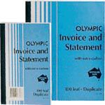 Olympic 624 invoice and statement book carbon duplicate 200 x 125mm 100 leaf #O624
