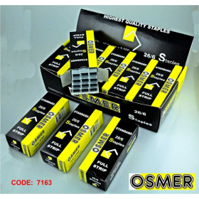 Osmer 26/6 full strip staples box 5000 #O7163