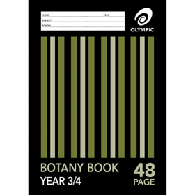 Botany book A4 48 page 12mm year 3/4 qld ruled #BOTA4Y34