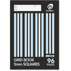 graph book A4 96 page 5mm grid #OA4GB5