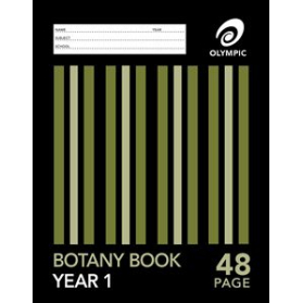 Botany book 225x175mm 48 page 24mm year 1 qld ruled #BOTY1