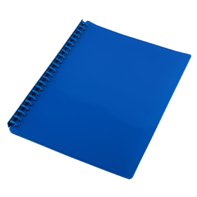 Cumberland display book refillable A4 20 pocket blue #OTW82BL