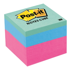 Post-it memo cube 48 x 48mm brights #P2051