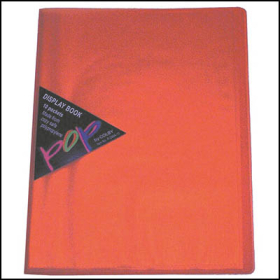 Colby pop display book 10 pockets orange #P248AO