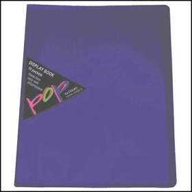 Colby pop display book 10 pockets purple #P248APU
