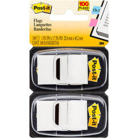 Post-it flags white twin pack 100 #P680W