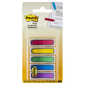 Post-it flags arrows 11.9 x 43.2 standard 5 colours pack 100 #P684ARRI