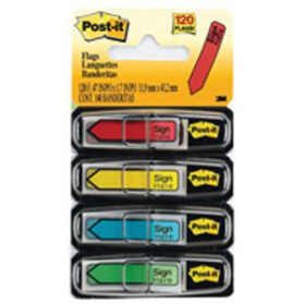Post-it writable message arrow flags assorted pack 120 #P684SH