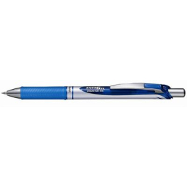 Pentel energel retractable gel ink pen fine 0.7mm blue #PBL77BL