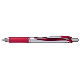 Pentel energel retractable gel ink pen fine 0.7mm red #PBL77R
