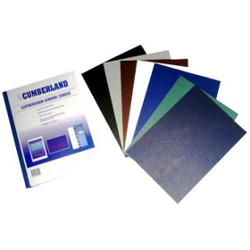 Cumberland binding cover leathergrain A4 280gsm pack 100 navy blue #PCLDBL