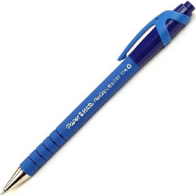 Papermate flexgrip ultra retractable ballpoint pen fine 0.7mm blue #PFURFBL