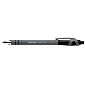 Papermate flexgrip ultra retractable ballpoint pen medium 1.0mm black #PFURMB