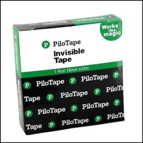 Pilotape invisible tape 18mm x 33m #PIT1833R