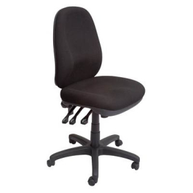 Rapidline ergonomic chair high back heavy duty mechanism seat/back tilt adjustable black #RLPO500BK