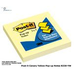 Post-it pop-up notes 76 x 76mm 100 sheets yellow #PR330YW
