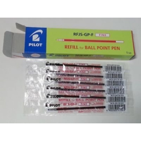 Pilot ballpoint pen refill retractable fine red #PRRRF