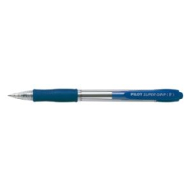 Pilot super grip retractable ballpoint pen fine 0.7mm blue #PSGFBL